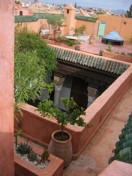 Diaporama Le Riad, la maison patio - La toiture terrasse | Amélie Roux