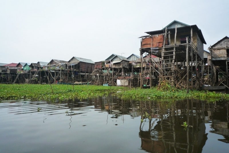 Diaporama Les maisons plantées dans l'eau  - [Cambodge] Le village sur l'eau! | Amélie Roux