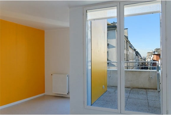 Diaporama Haut en couleurs ! - Jaune intérieur et extérieur pour le duplex | atelier Olivier Gahinet
