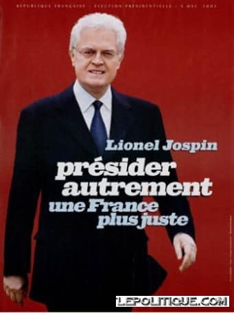 Diaporama Il y a neuf ans... - L'affiche de campagne de Lionel Jospin.