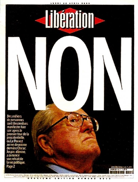 Diaporama Il y a neuf ans... - La Une de Libération, le lendemain du séisme.