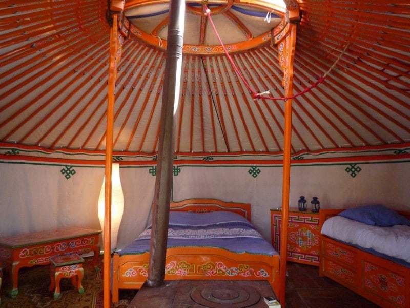 Diaporama Nuit mongole - Le poêle à bois l Nomade-Lodge