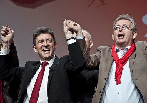 Jean-Luc Mélenchon et Pierre Laurent, secrétaire national du parti communiste français | FlickR_CC_RemiJDN