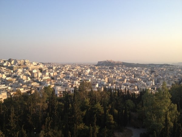 Vue d'Exarchia depuis la colline de Strefi | Photo Audrey Minart