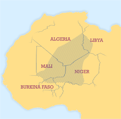 Répartition des Touaregs en Afrique | Wikipédia