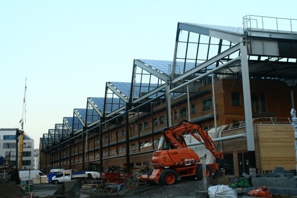 Le chantier de la Halle Pajol | Photo Geoffrey Bonnefoy