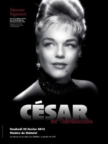 L'affiche de la 38e cérémonie des César, avec Simone Signoret.