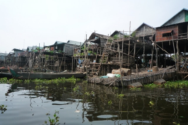 Les maisons plantées dans l’eau