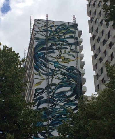 Pantonio peint la plus grande fresque d'Europe à Paris