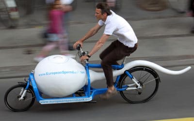 Le "sperm bike" dans les rues de Seattle