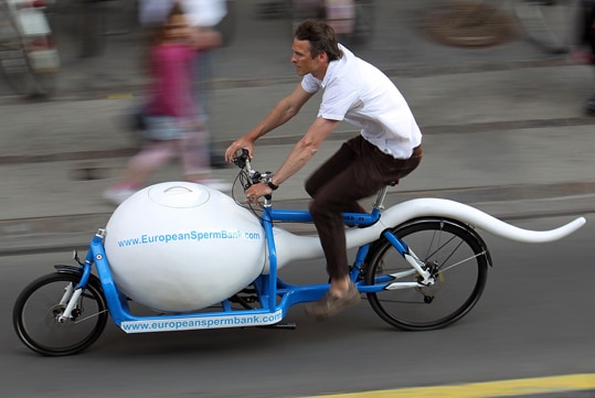 Le « sperm bike » dans les rues de Seattle
