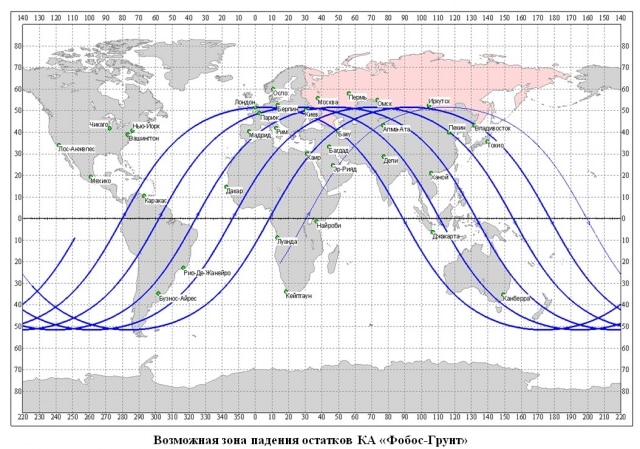 Où et quand s’écrasera la sonde russe?