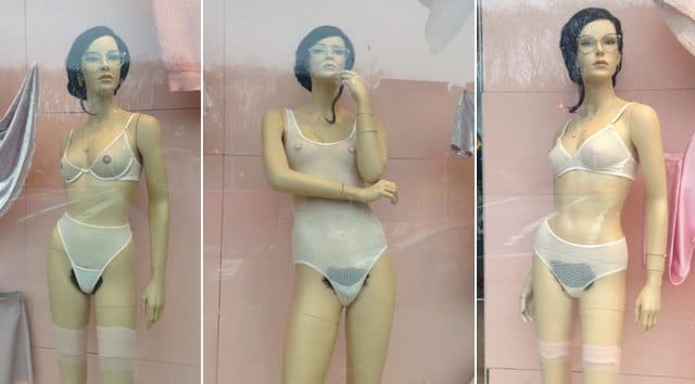 A New York, le poil pubien s’invite en vitrine chez American Apparel