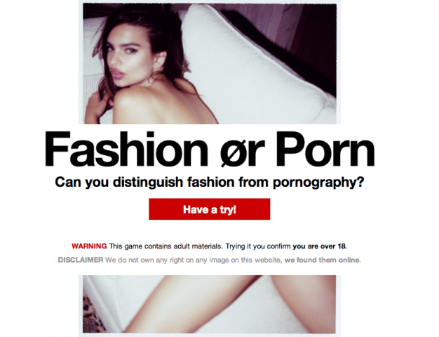 Alors, Fashion or Porn ?