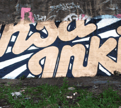 La rencontre formidable du street art et des gif animés