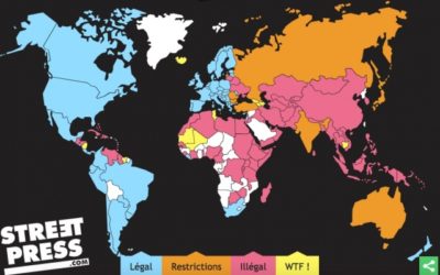 La carte qui vous dit dans quel pays le porno est autorisé (ou non)