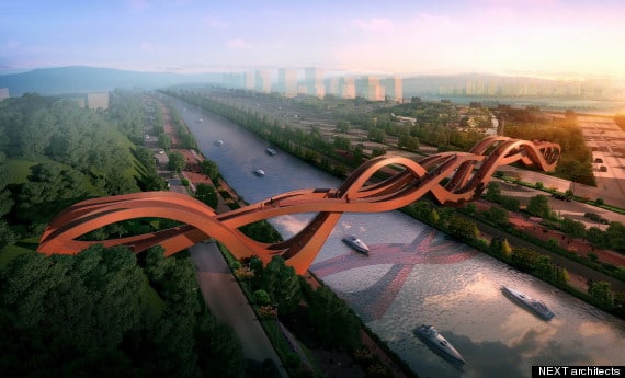 En Chine, un pont inspiré de l’anneau de Möbius