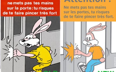 Serge, le lapin du métro parisien, change de look