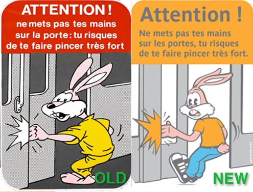 Serge, le lapin du métro parisien, change de look