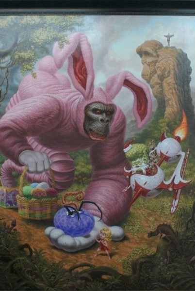 Diaporama Les sales gamins de l'art - Todd Schorr - détail d'une toile