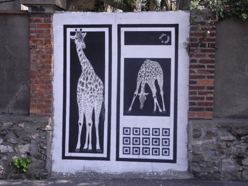 Diaporama Mosko et associés, peintres ouvriers - Girafes dans une rue de Montreuil | Photo Dorothée Duchemin