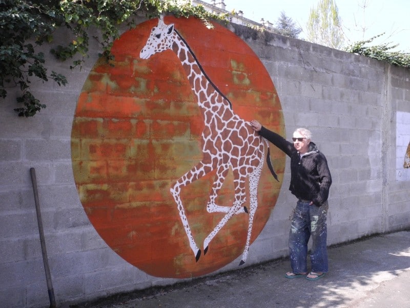 Diaporama Mosko et associés, peintres ouvriers - Mosko et la girafe | Photo Dorothée Duchemin