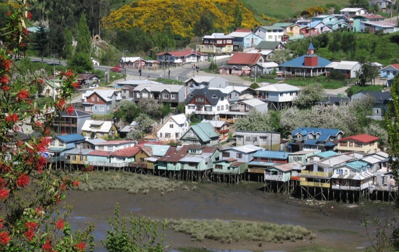 Diaporama Les maisons plantées dans l'eau  - A Chiloé au Chili | Amélie Roux