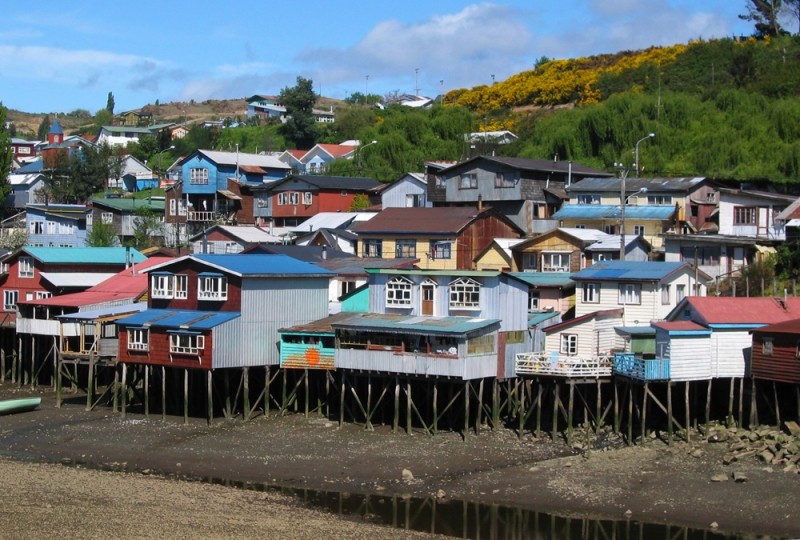 Diaporama Les maisons plantées dans l'eau  - [Chili] les palafitos de Chiloé | Amélie Roux