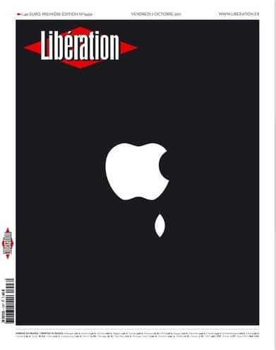 Diaporama 40 ans de Libération par ses unes - Décès de Steve Jobs - 7 octobre 2011