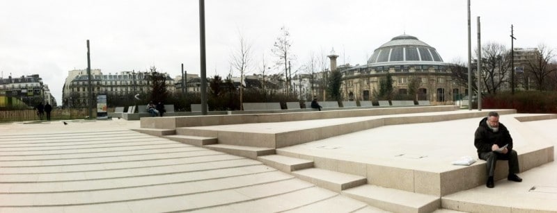 Diaporama Le jardin Nelson Mandela, futur poumon vert de Paris - L'amphithéâtre devant Saint Eustache | Amélie Roux