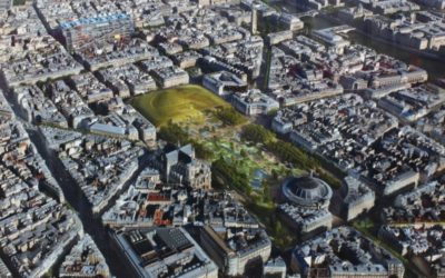 Diaporama Le jardin Nelson Mandela, futur poumon vert de Paris - Vue du ciel | Seura Architecte