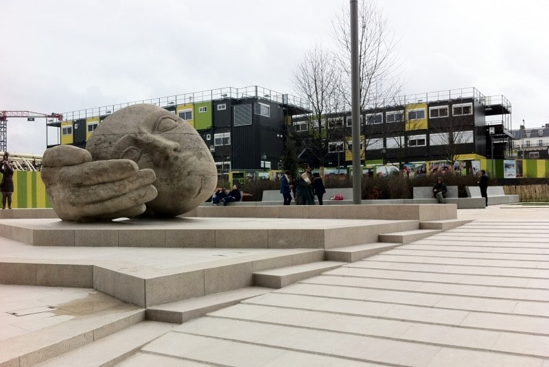 Diaporama Le jardin Nelson Mandela, futur poumon vert de Paris - «La tête écoute» d’Henri de Miller | Amélie Roux