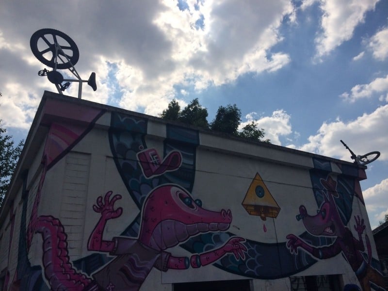 Diaporama Le street art prend le fort d'Aubervilliers  - Monsieur BMX | Photo Charles Vandame 