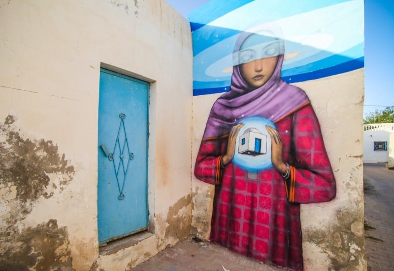 Diaporama Le street art sous le soleil de Djerba  - Seth. | ©Aline Deschamps. Galerie Itinerrance