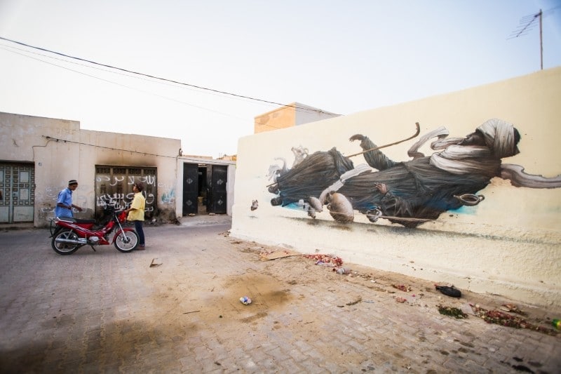 Diaporama Le street art sous le soleil de Djerba  - BomK. | ©Aline Deschamps. Galerie Itinerrance 