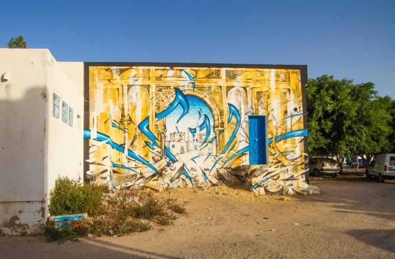 Diaporama Le street art sous le soleil de Djerba  - Katre. | ©Aline Deschamps. Galerie Itinerrance 