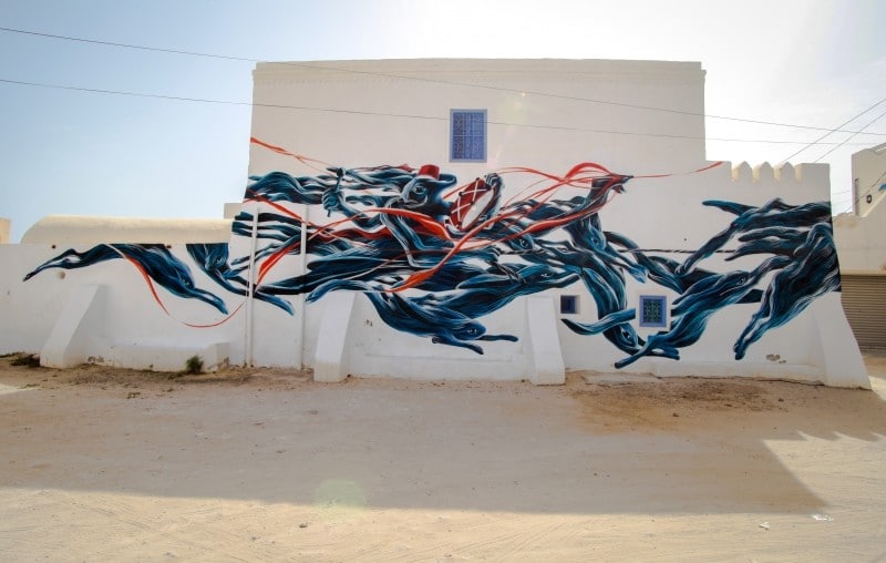 Diaporama Le street art sous le soleil de Djerba  - Pantonio. | ©Aline Deschamps. Galerie Itinerrance