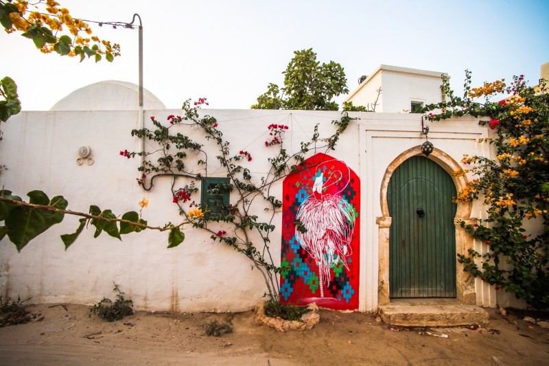 Diaporama Le street art sous le soleil de Djerba  - Stew. | ©Aline Deschamps. Galerie Itinerrance