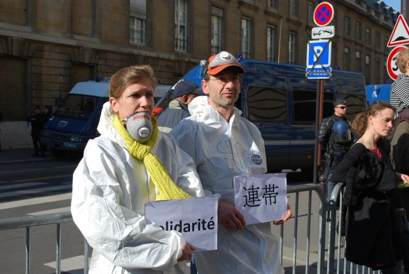 Diaporama Fukushima, réactions collatérales  - Une contestation qui hausse le ton depuis la catastrophe japonaise | Photo Charles Vandame