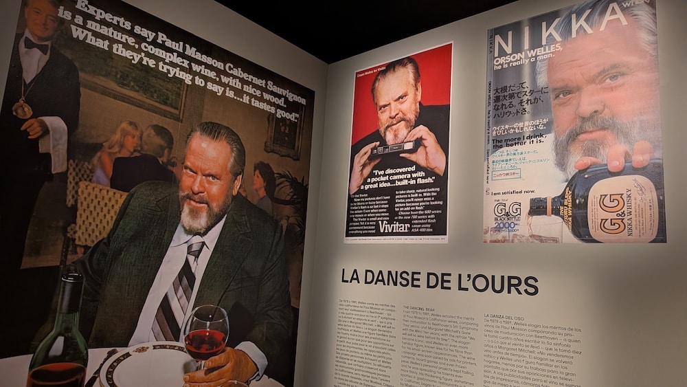Publicités avec Orson Welles