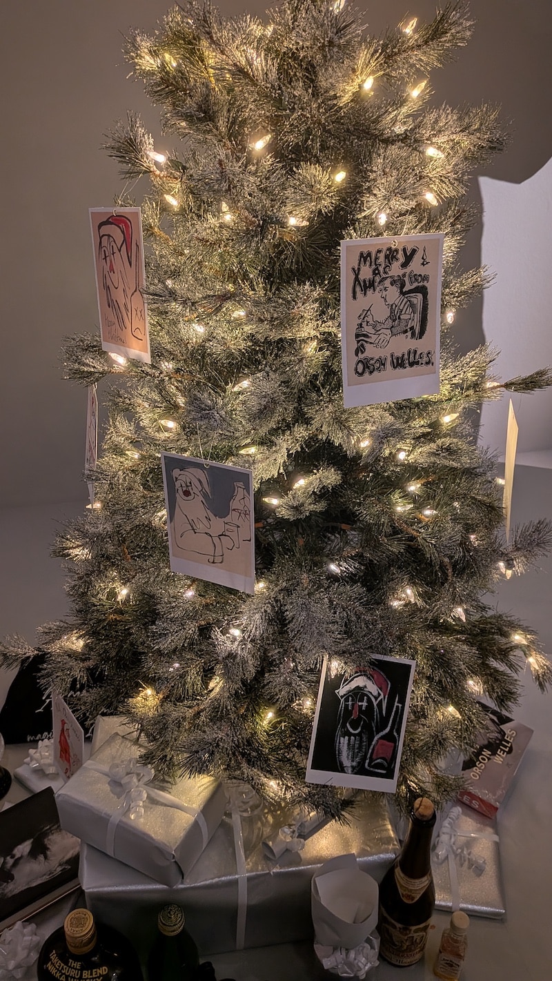 Cartes de noël dessinées par Orson Welles